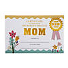 World&#8217;s Greatest Mom Certificates with Gold Foil - 12 Pc. Image 1