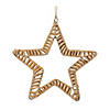 Woven Rattan Star And Tree Ornament (Set Of 12) 6"H Iron/Rattan Image 1
