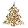 Woven Rattan Star And Tree Ornament (Set Of 12) 6"H Iron/Rattan Image 2