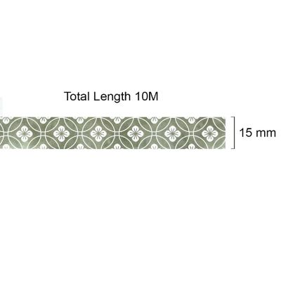 Wrapables 15mm x 10M Washi Masking Tape, Blossom Crest Image 3