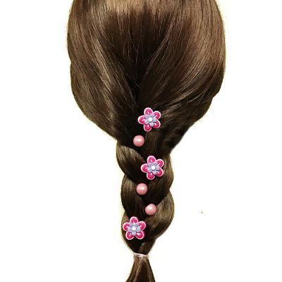 Wrapables 18pc Fun Characters Hair Holders in Resin Animals & Shapes for Girls (set of 18) Image 2