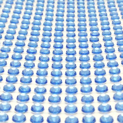 Wrapables 4mm Crystal Diamond Sticker Adhesive Rhinestone, 468pcs / Light Blue Image 1