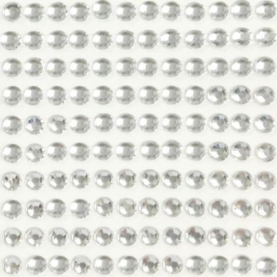 Wrapables 4mm Crystal Diamond Sticker Adhesive Rhinestone, 468pcs / Silver Image 1