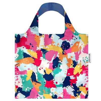 Wrapables Allybag Foldable & Lightweight Reusable Grocery Bag, Abstract Art Image 1