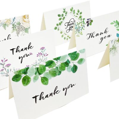 Wrapables Blank Thank You Cards with Envelopes (Set of 4), Classic Floral Image 3