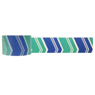 Wrapables Block Motif Washi Masking Tape, Blue & Teal Arrow Image 1
