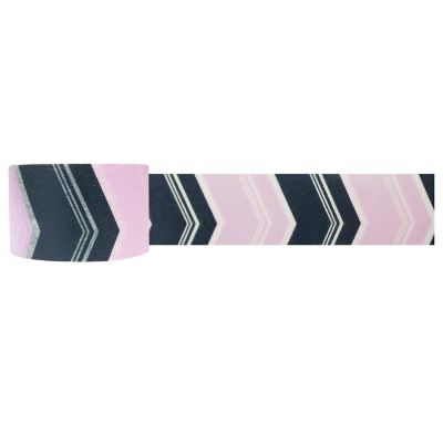 Wrapables Block Motif Washi Masking Tape, Navy & Pink Arrow Image 1