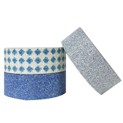 Wrapables Blue Ice 5M x 15mm Washi Masking Tape (set of 3) Image 2