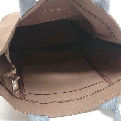Wrapables Brown Canvas Tote Bag for Women, Casual Cross Body Shoulder Handbag Image 1