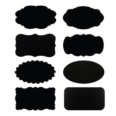 Wrapables Chalkboard Labels / Chalkboard Stickers with White Liquid Chalk Pen Image 1