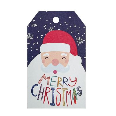 Wrapables Christmas Holiday Gift Tags/Kraft Paper Hang Tags, (50pcs), Holiday Cheer Image 1