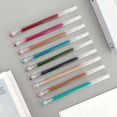 Wrapables Colorful Gel Ink Pens, 0.5mm Fine Point (Set of 9), Cool Image 2