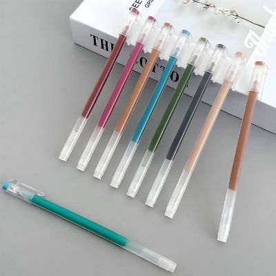 Wrapables Colorful Gel Ink Pens, 0.5mm Fine Point (Set of 9), Cool Image 3