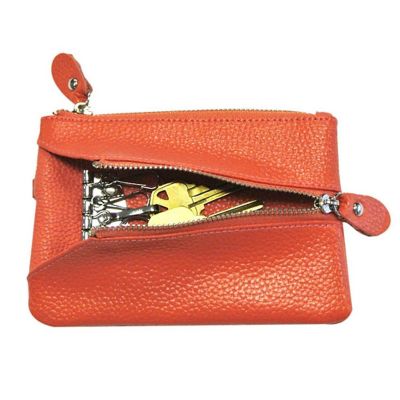 Wrapables Colorful Genuine Leather Wristlet Wallet, Watermelon Image 2