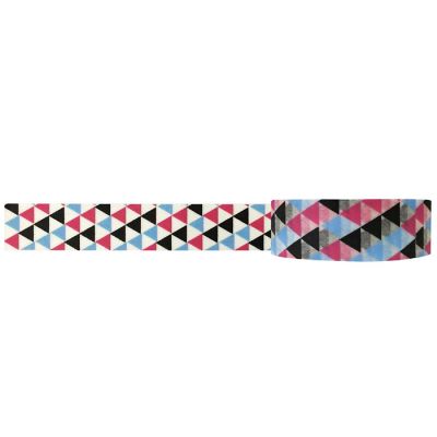 Wrapables Colorful Patterns Washi Masking Tape, Multicolor Vector Triangles Image 1