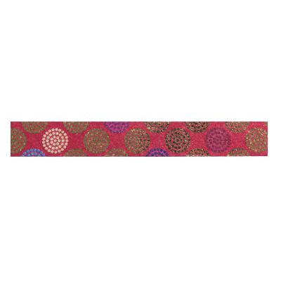 Wrapables&#174; Colorful Washi Masking Tape, Burgundy and Gold Blooming Dots Image 1