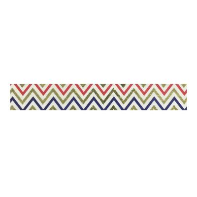 Wrapables&#174; Colorful Washi Masking Tape, Red, Gold, and Blue Chevron Image 1