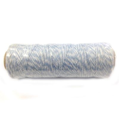 Wrapables Cotton Baker's Twine 4ply (100yd/91m), Blue Grey/White Image 1