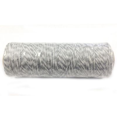 Wrapables Cotton Baker's Twine 4ply (109yd/100m), Grey/White Image 1