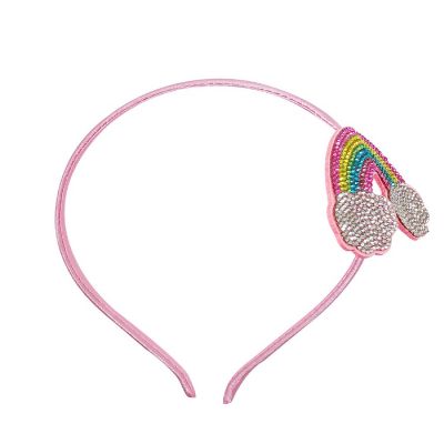 Wrapables Crystal Studded Bling Headband, Rainbow Image 1