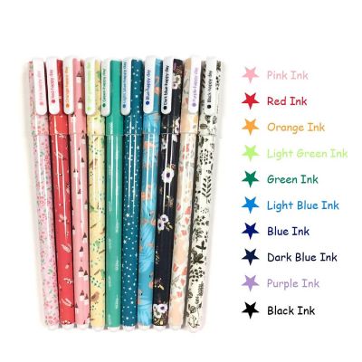 Wrapables Cute Novelty Gel Ink Pens, 0.5mm Fine Point (Set of 10), Whimsical Multicolor Ink Image 2