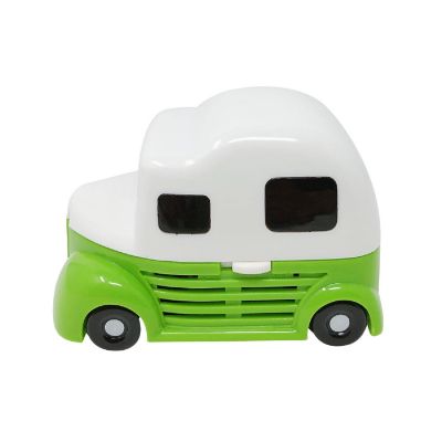 Wrapables Cute Portable Mini Vacuum Cleaner for Home and Office, Green Truck Image 1