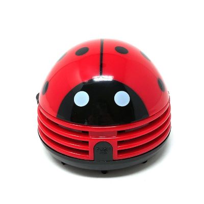 Wrapables Cute Portable Mini Vacuum Cleaner for Home and Office, Ladybug Image 1