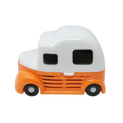 Wrapables Cute Portable Mini Vacuum Cleaner for Home and Office, Orange Truck Image 1