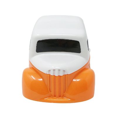 Wrapables Cute Portable Mini Vacuum Cleaner for Home and Office, Orange Truck Image 2