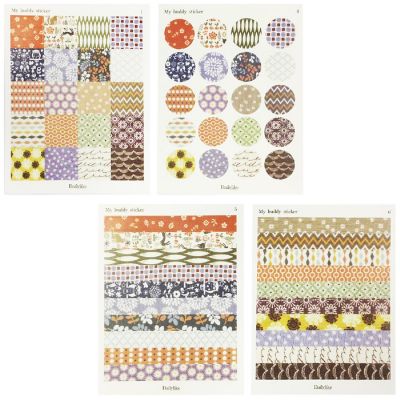 Wrapables Decorative Bohemian Adhesive Scrapbooking Stickers Image 2