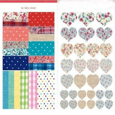 Wrapables Decorative Fabric Pattern Sticker Set Image 2