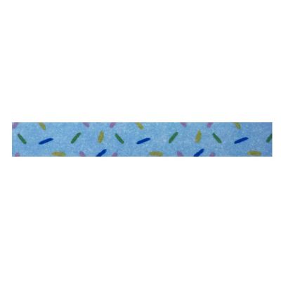 Wrapables Decorative Washi Masking Tape, Blue Sprinkles Image 1