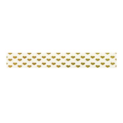 Wrapables Decorative Washi Masking Tape, Heart of Gold Image 1