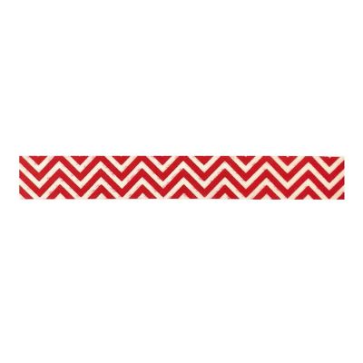 Wrapables Decorative Washi Masking Tape, Large Red Tread Image 1