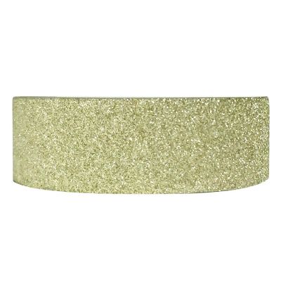 Wrapables Decorative Washi Masking Tape, Light Gold Glitter Image 1