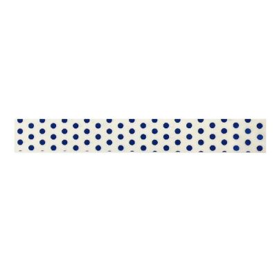 Wrapables Decorative Washi Masking Tape, Medium Royal Blue Dots Image 1