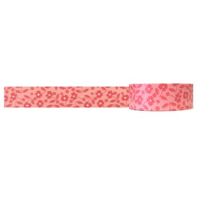 Wrapables Decorative Washi Masking Tape, Pansies in Pink Image 1