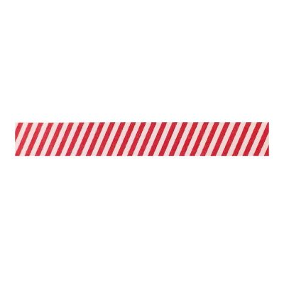 Wrapables Decorative Washi Masking Tape, Red and White Stripes Image 1