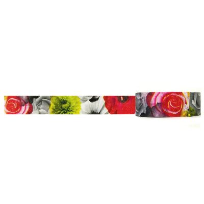 Wrapables Decorative Washi Masking Tape, Rose Photo Image 1