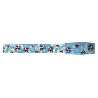 Wrapables Decorative Washi Masking Tape , Roses on Butterflies Image 1
