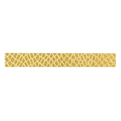 Wrapables Decorative Washi Masking Tape, Shiny Gold Snake Print Image 1