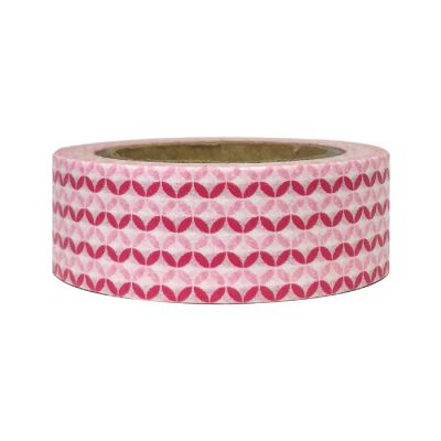 Wrapables Decorative Washi Masking Tape, Star Ornaments Pink Image 1