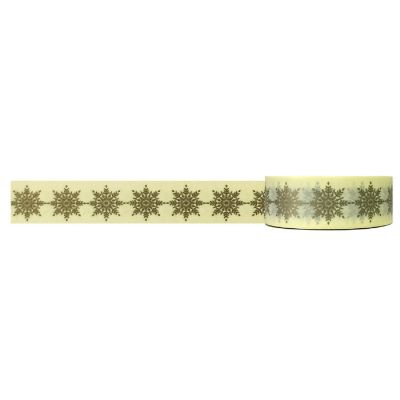 Wrapables Decorative Washi Masking Tape, Starry Snowflake Image 1