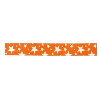 Wrapables Decorative Washi Masking Tape, Tangerine Stars Image 1