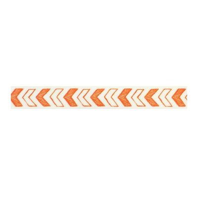 Wrapables Decorative Washi Masking Tape, This Way Orange Image 1