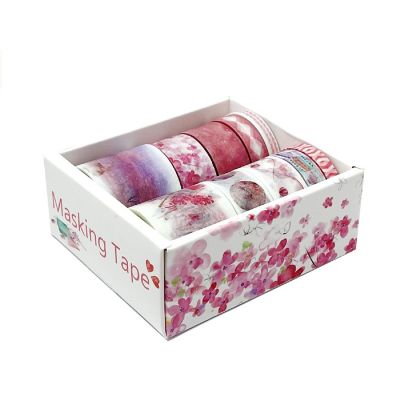 Wrapables Decorative Washi Tape Box Set (10 Rolls), Pink Dream Image 1