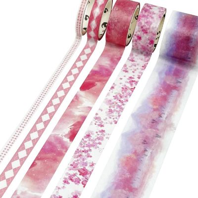 Wrapables Decorative Washi Tape Box Set (10 Rolls), Pink Dream Image 3