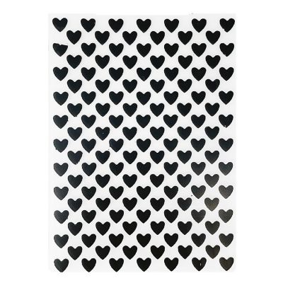 Wrapables Embossing Folder Paper Stamp Template for Scrapbooking, Card Making, DIY Arts & Crafts (Set of 2), Blossoms and Hearts Image 2