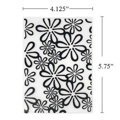 Wrapables Embossing Folder Paper Stamp Template for Scrapbooking, Card Making, DIY Arts & Crafts (Set of 2), Flowers and Vines Image 2