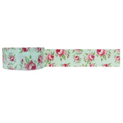 Wrapables Floral & Nature Washi Masking Tape, Country Rose Image 1
